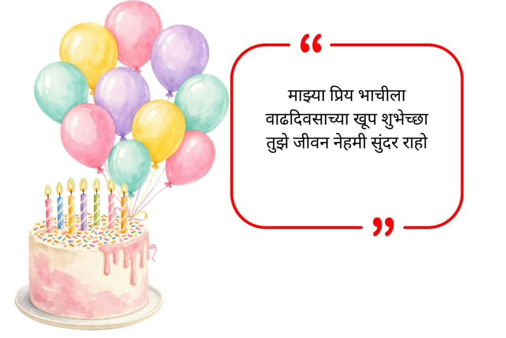 Bhachi Birthday Wishes in Marathi