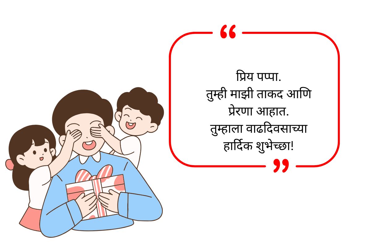 Father Birthday Wishes in Marathi